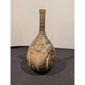 Suzanne Hill Studio Pottery Vase Shino Porcelain Signed 12” Concord MA